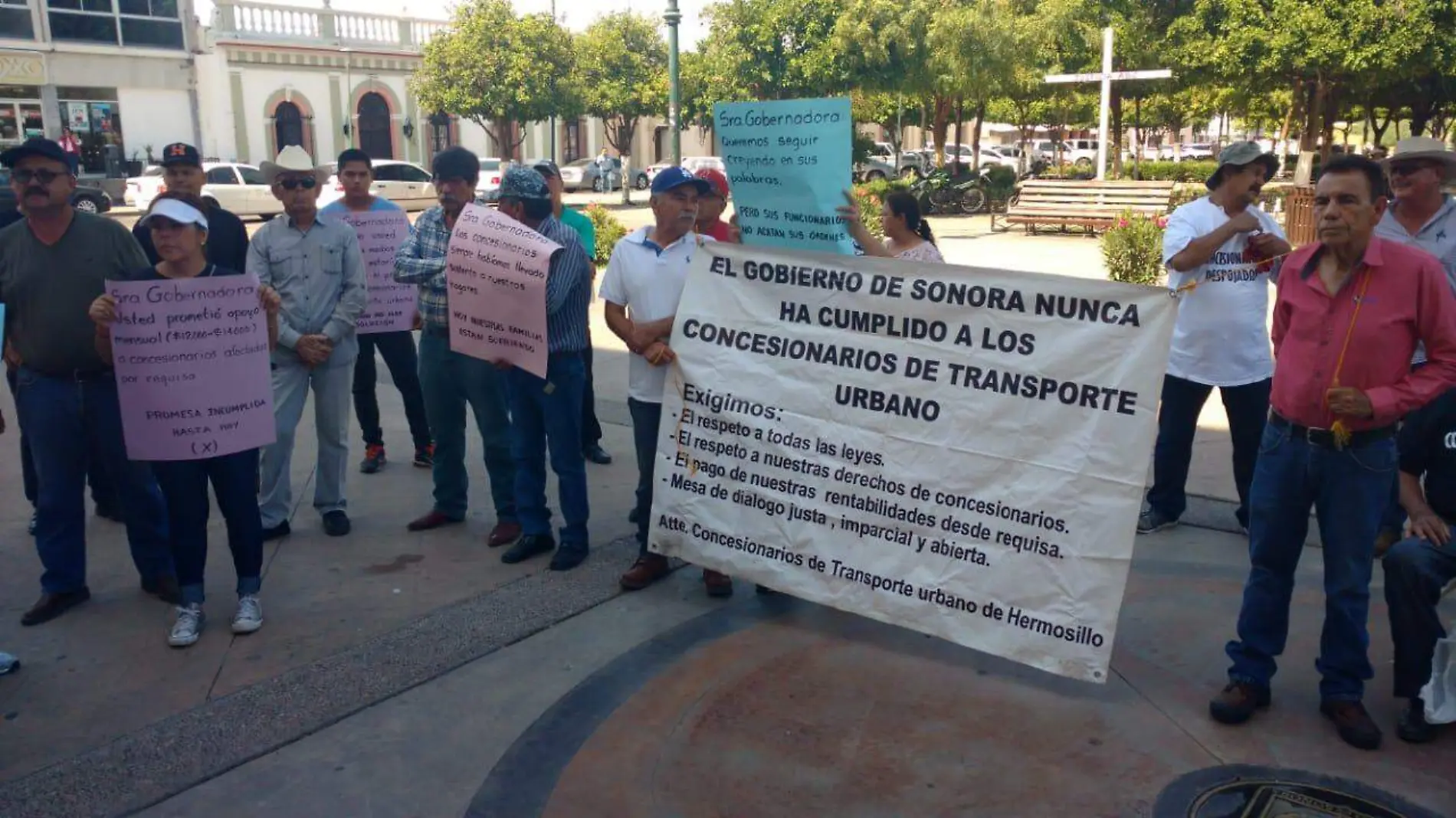 Manifestación concesionarios